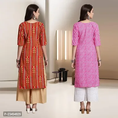 Fancy Rayon Kurtis For Women Pack Of 2-thumb2