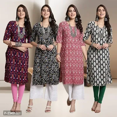 Fancy Crepe Kurtis for Women Pack Of 4