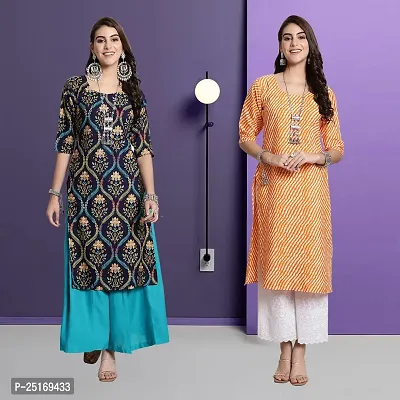 Fancy Crepe Kurtas For Women Pack Of 2