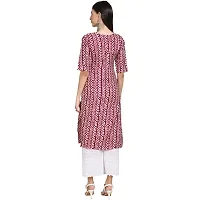 Stylish Digital Printed Woman Crepe Multicolored Kurtis Pack of 2-thumb2