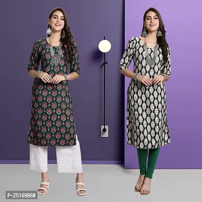 Fancy Crepe Kurtas For Women Pack Of 2