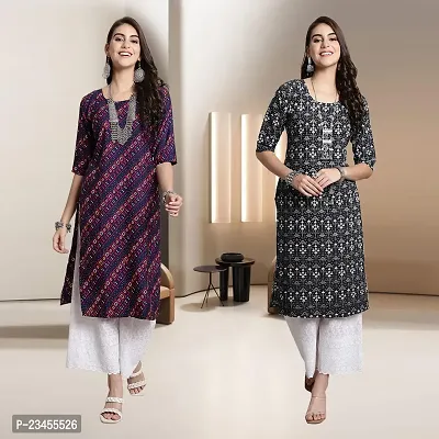 Fancy Rayon Kurtis For Women Pack Of 2