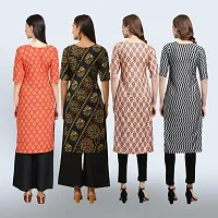 Women Stylish Crepe Straight Kurta-thumb1