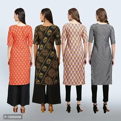 Women Stylish Crepe Straight Kurta-thumb2