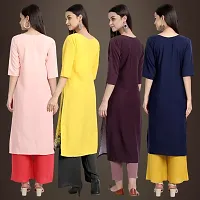 Fancy Crepe Kurtis for Women Pack Of 4-thumb1