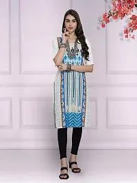 Attractive Multicoloured Printed Crepe Kurta Combo Of 3-thumb2