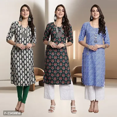 Fancy Rayon Kurtis For Women Pack Of 3