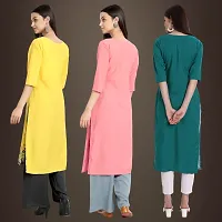 Fancy Crepe Kurtis for Women Pack Of 3-thumb1