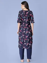 Amazing Crepe Printed Kurta Set For Women-thumb1