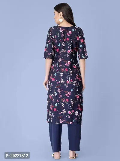 Amazing Crepe Printed Kurta Set For Women-thumb2