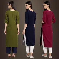 Fancy Crepe Kurtis for Women Pack Of 3-thumb1