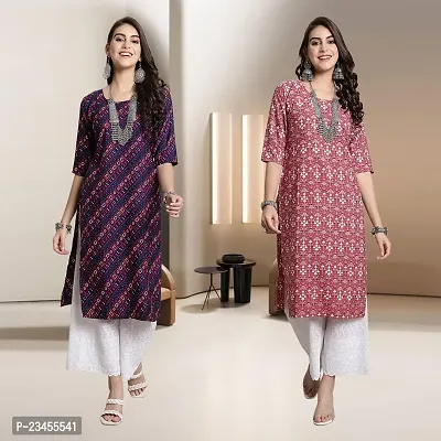 Fancy Rayon Kurtis For Women Pack Of 2