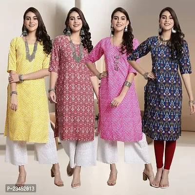 Fancy Crepe Kurtis for Women Pack Of 4