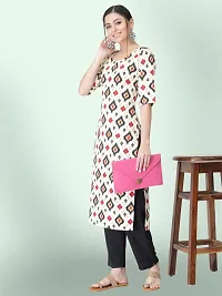 Women Stylish Crepe Printed Straight Kurta-thumb2