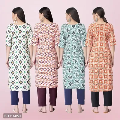 Women Stylish Crepe Printed Straight Kurta-thumb2