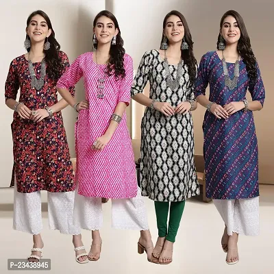 Fancy Crepe Kurtis for Women Pack Of 4