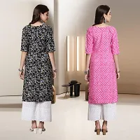 Fancy Rayon Kurtis For Women Pack Of 2-thumb1