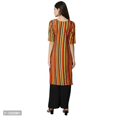 Women Crepe Digital Printed Straight Kurti  Pack of 3-thumb2