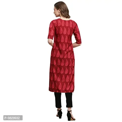 Women Crepe Digital Printed Straight Kurti  Pack of 6-thumb3