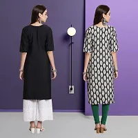 Fancy Crepe Kurtas For Women Pack Of 2-thumb1