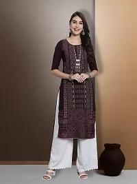 Stylish Fancy Designer American Crepe Kurta For Women-thumb1