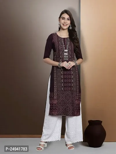 Stylish Fancy Designer American Crepe Kurta For Women-thumb2