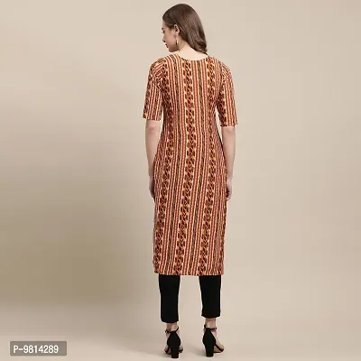 Women Crepe Digital Printed Straight Kurti  Pack of 6-thumb3