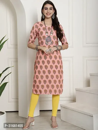 Fancy Crepe Printed Kurtas For Women Pack Of 6-thumb4