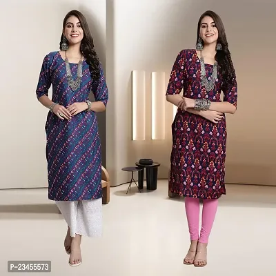 Fancy Rayon Kurtis For Women Pack Of 2