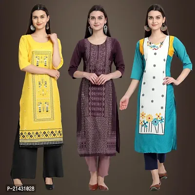 Fancy Crepe Kurtis for Women Pack Of 3