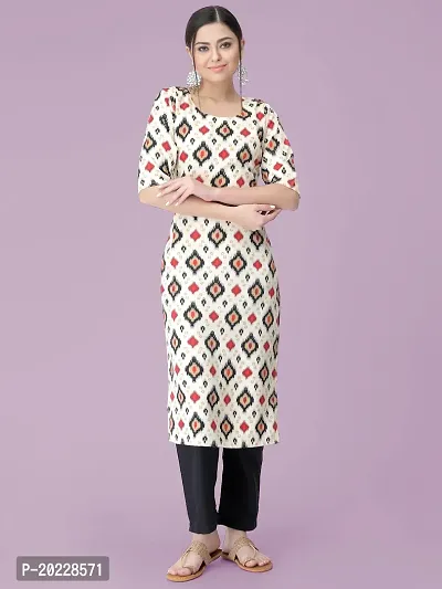 New Stylish Crepe Printed Kurta Set For Women-thumb0