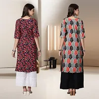 Fancy Rayon Kurtis For Women Pack Of 2-thumb1