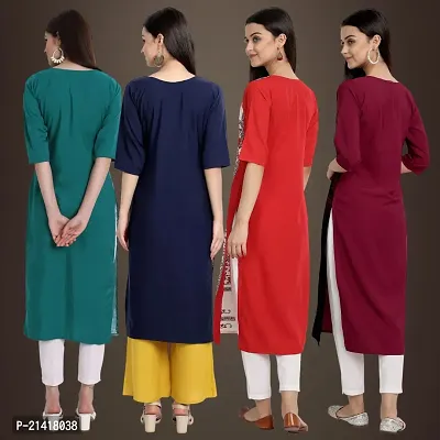 Fancy Crepe Kurtis for Women Pack Of 4-thumb2