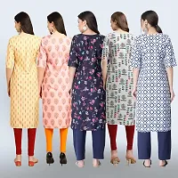 Women Stylish Crepe Printed Staright Kurta-thumb1