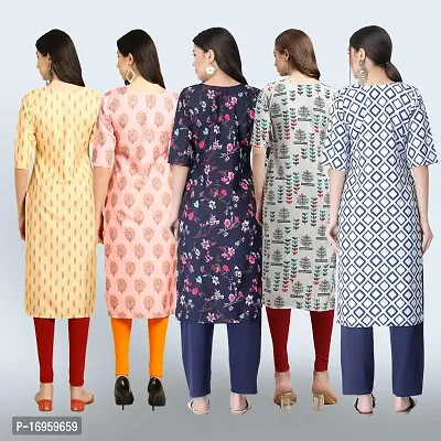 Women Stylish Crepe Printed Staright Kurta-thumb2