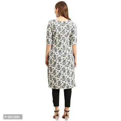 Women Crepe Digital Printed Straight Kurti Pack of 6-thumb3