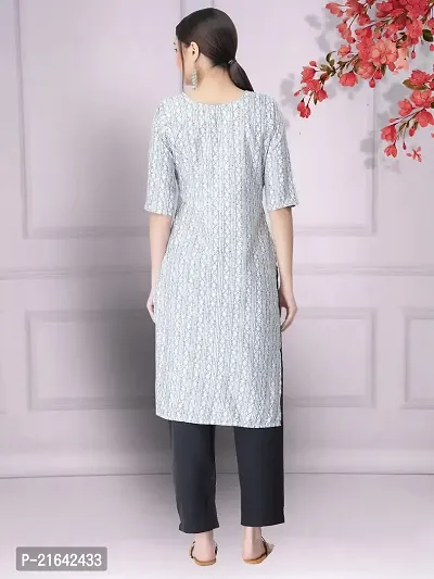 Stylish Crepe Stitched Kurta For Women-thumb3