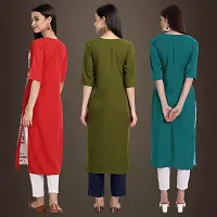 Fancy Crepe Kurtis for Women Pack Of 3-thumb1