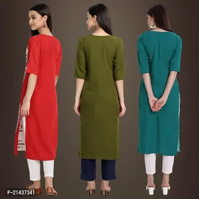 Fancy Crepe Kurtis for Women Pack Of 3-thumb2