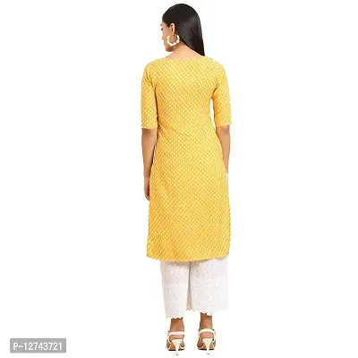 Stylish Crepe Digital Printed Straight Kurti For Women Pack of 5-thumb2