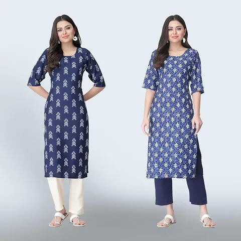 Classic Crepe Kurtis For Women Combo Pack Of 2