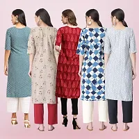 Women Stylish Crepe Printed Straight Kurta-thumb1