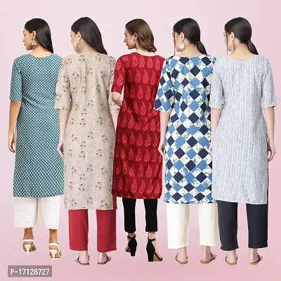 Women Stylish Crepe Printed Straight Kurta-thumb2