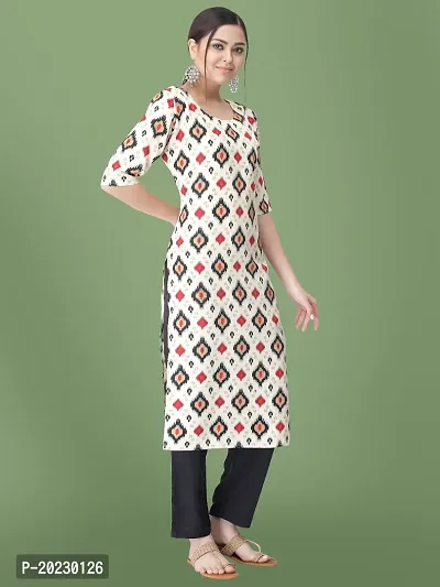 Stylish Crepe Printed Kurti For Women-thumb2