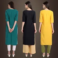 Fancy Crepe Kurtis for Women Pack Of 3-thumb1