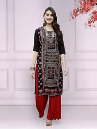 Attractive Multicoloured Printed Crepe Kurta Combo Of 3-thumb3