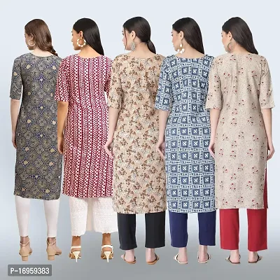 Women Stylish Crepe Printed Staright Kurta-thumb2