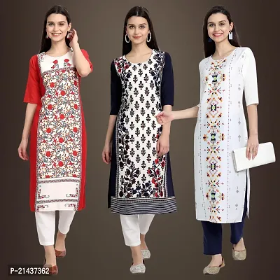 Fancy Crepe Kurtis for Women Pack Of 3