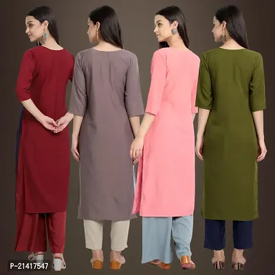 Fancy Crepe Kurtis for Women Pack Of 4-thumb2