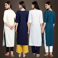 Fancy Crepe Kurtis for Women Pack Of 4-thumb1